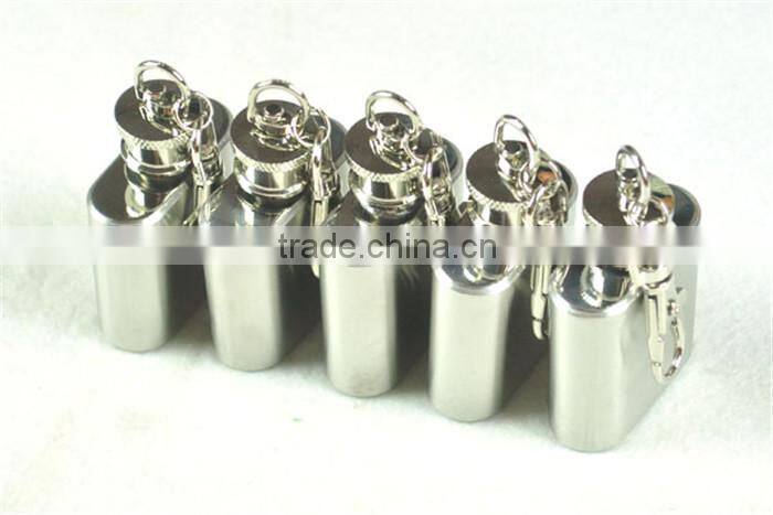 37g Carry a small pot 1oz pot Oiler portable 1 oz hip flask stainless steel hip flask key ring