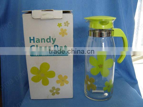 high quality glass teapot packing, glass wine decanter luxury packing box