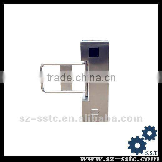 Handicaped used RFID 304 stainless steel pedestrian access control automatic barrier gate