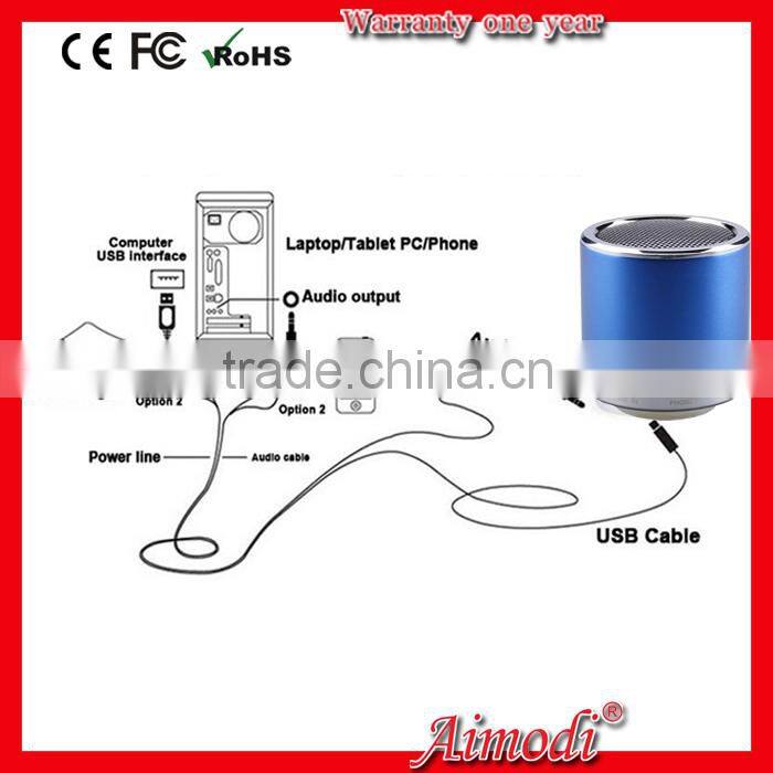 New style high quality portable wireless mini computer speaker with led light and TM card function
