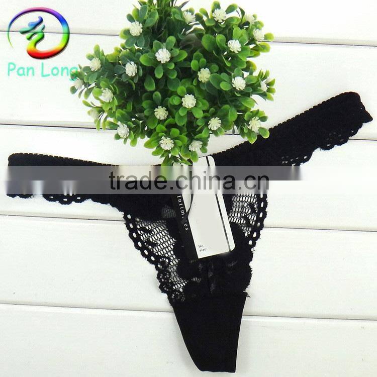 2015 sexy thong Women lace v-string tanga for young girls