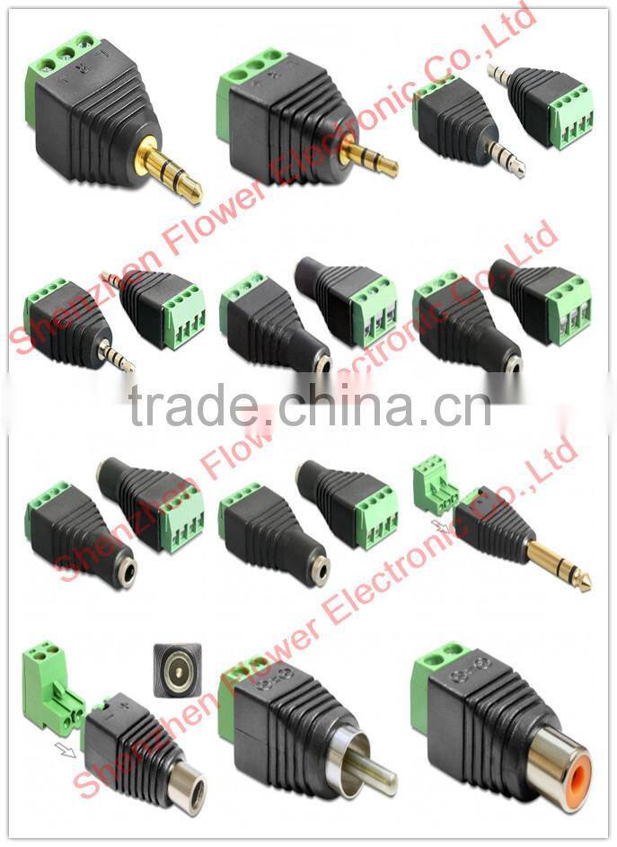 Ethernet RJ45 Male Plug To AV Screw Terminal 8pin Block Converter Adapter