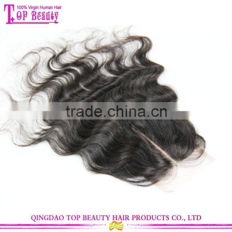 Cheap Stock Silk Base Closure Free Parting/Middle/3 Way Part Silk Base Closure