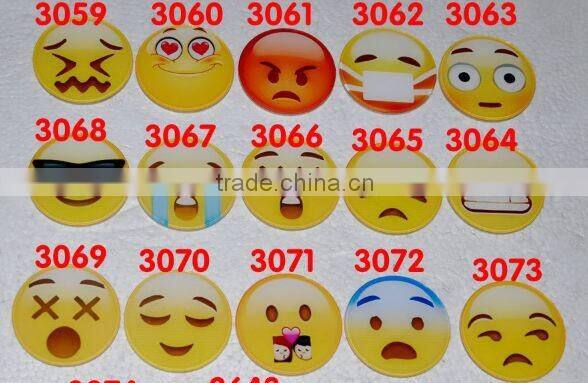 Acrylic DIY emoji sticker / Emoji Lapel Pin/ badge for mobile