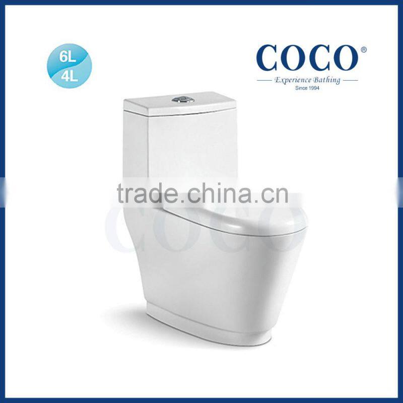 China COCO sanitary ware lavatory siphonic one piece toilet
