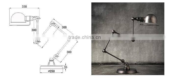 Retro style led table lamp for art-Studio