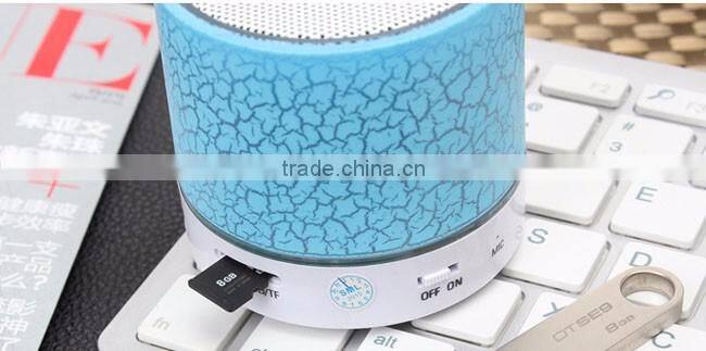 LED Portable Mini Bluetooth Speakers Wireless Smart Hands Free Speaker With FM Radio Support SD Card For iPhone Samsung A9