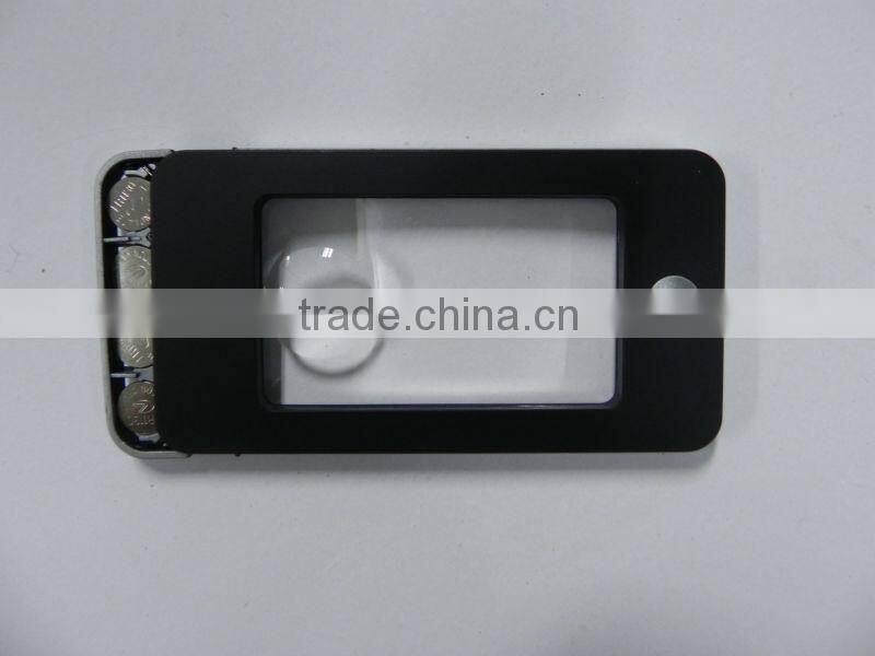credit card sized magnifier ,H0T047 magnifier lamp led light head magnifying glass