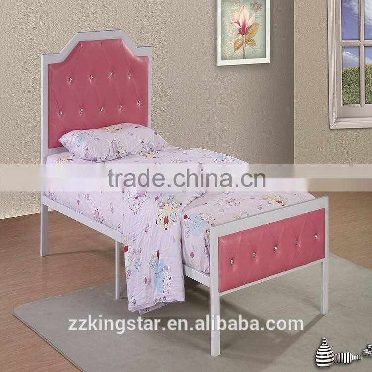 Elegant Single Bed Frame Metal Furniture For Children