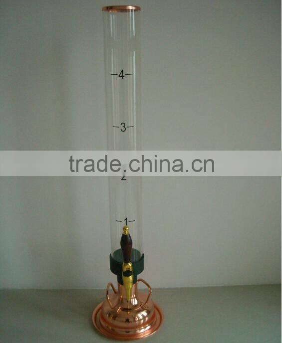 Promotional tabletop beer tower dispenser, ice tube beer dispenser