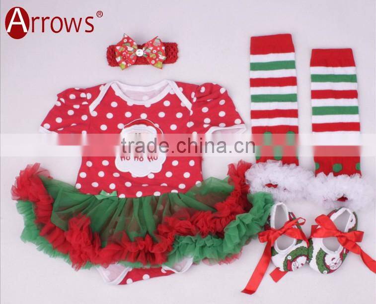 Christmas Baby Cothing Sets Infant Fashion Clothes Gift tutu Newborn baby girls Romper Dress