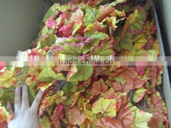 silk leaves autumn wall decoration