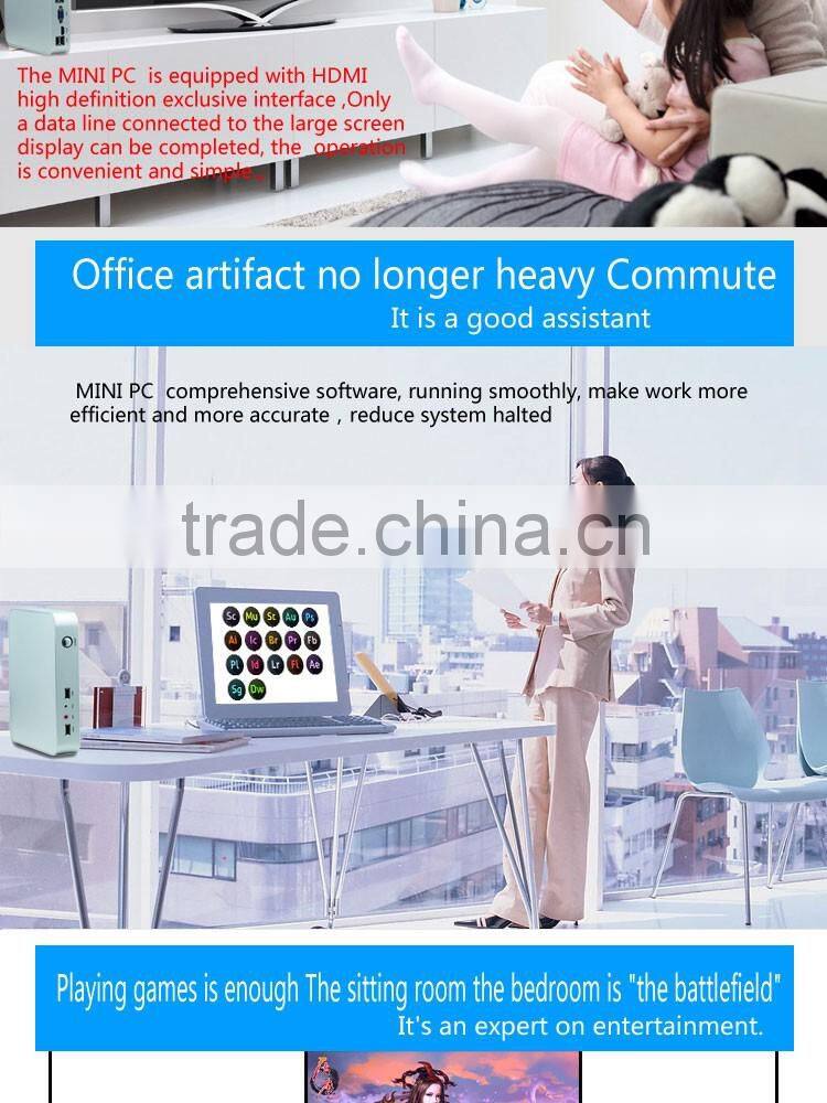 INTEL HD Graphics HTPC Desktop Case 6 USB Mini Computer