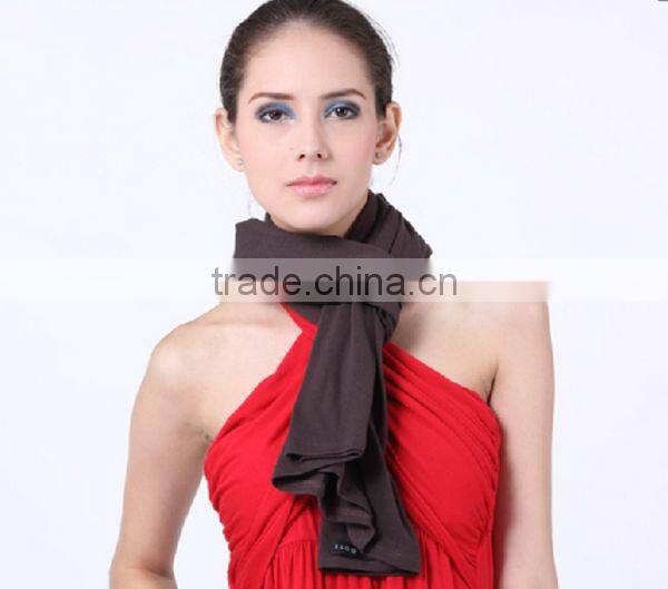 China made rayon spandex jersey dark purple front and back cover V neck Italy fashionstyle nursing scarf breastfeedingcover