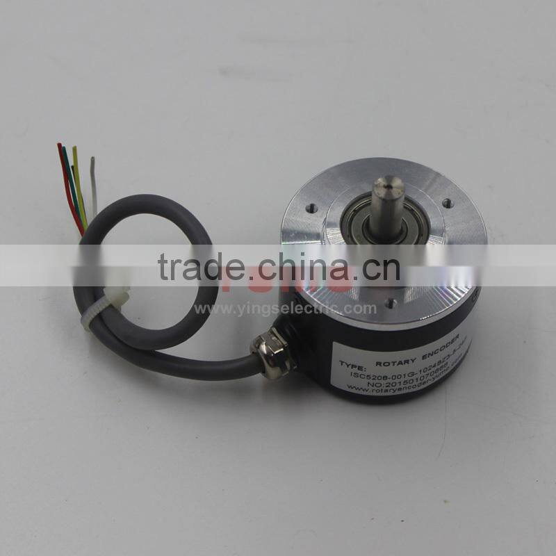 ISC5208 1025ppr CNC system MachineSolid shaft encoder optical price incremental rotary encoder