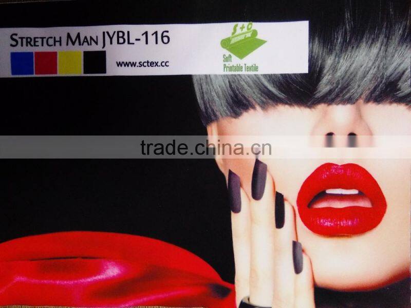 100% polyester woven stretch light box fabirc