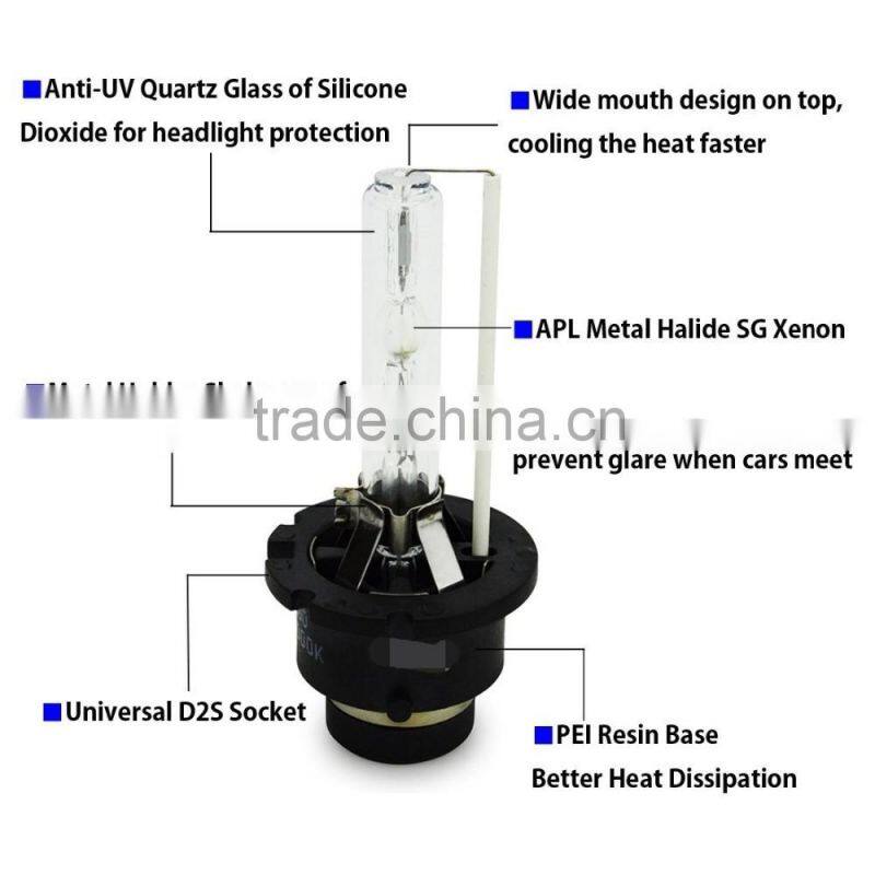 35W HID bulb xenon headlights 6000k D2S/D2C xenon hid kits china