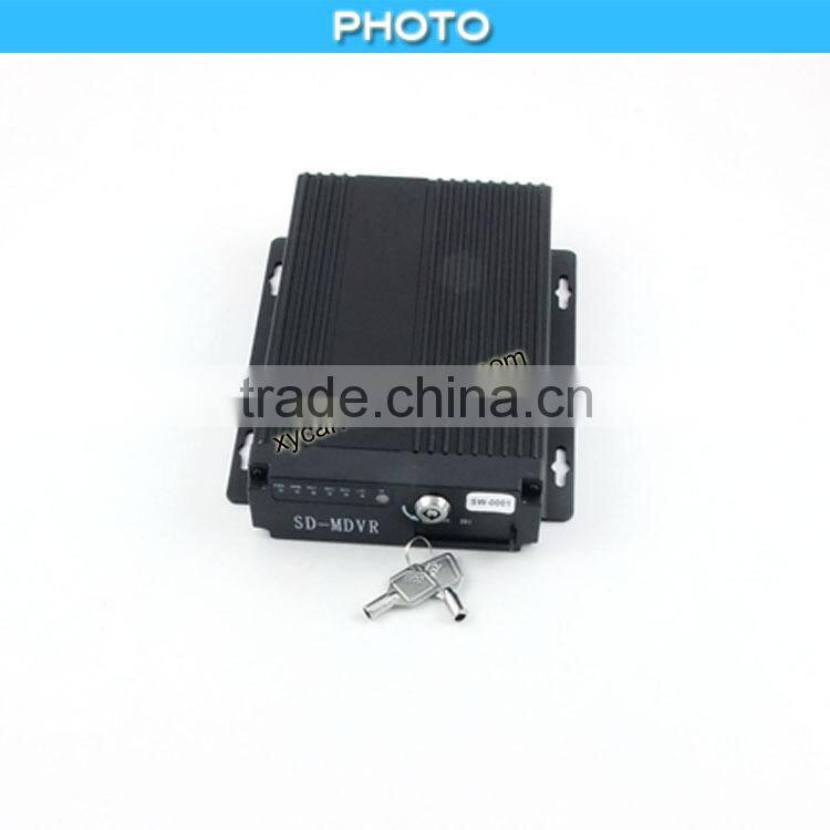AHD vehicle mobile DVR ,surround view cameras,4 ch 720P school bus car CCTV SD card MDVR XY-9638