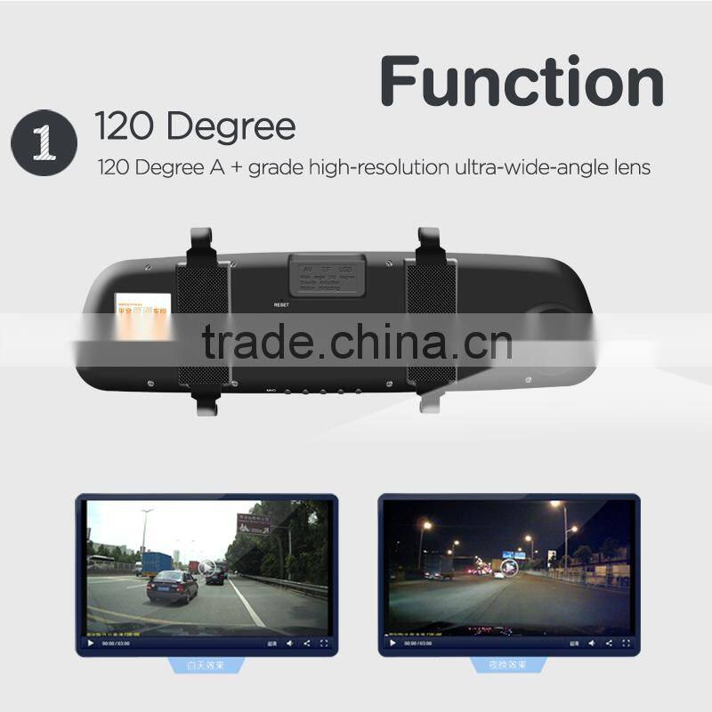 2.7 "LCD 120 - degree wide Angle car DVR security camera system car black box