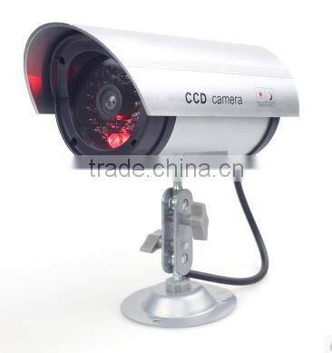 Outdoor Dome CCTV Dummy Camera Dome Dummy Camera With Red Flashing Blink Light