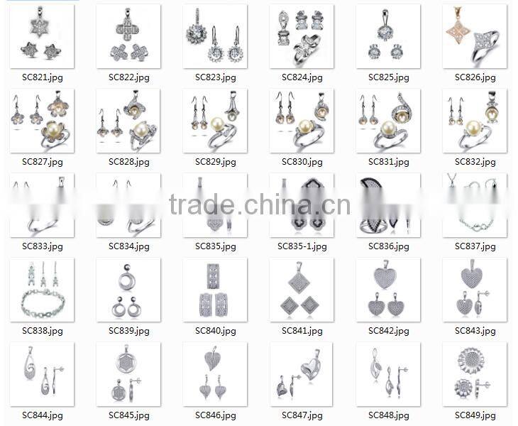 Hot Sale flower shaped cubic zircon jewelry