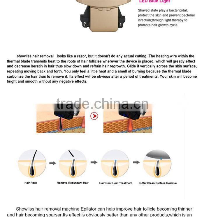 Comes with battery hair removal instrument for mobile beauty salon equipment