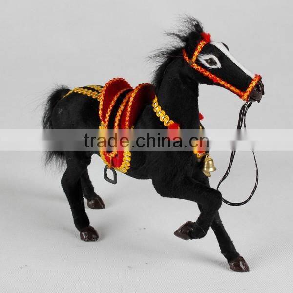 Personal custom realistic for decoration life size plastic horses toy