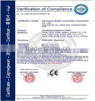 Fully flat air suspension tractor seat with motor