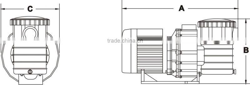 M Series Centrifugal pumps swimming pool pump swimming pool heat pump swim pool heat pump