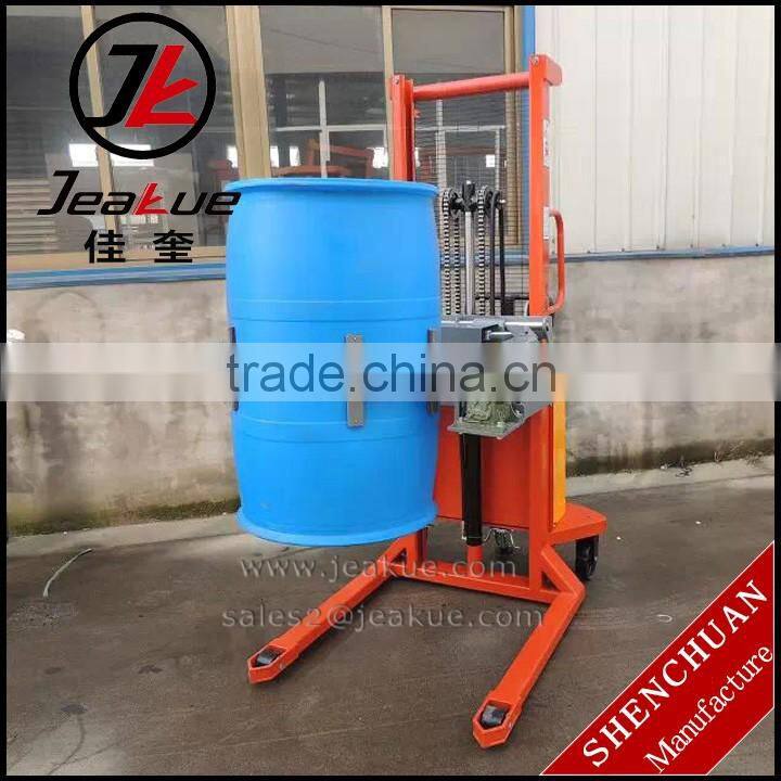 360 deg Rotating Semi electric Clamp Oil Drum Lifter with rotating clamp forklift