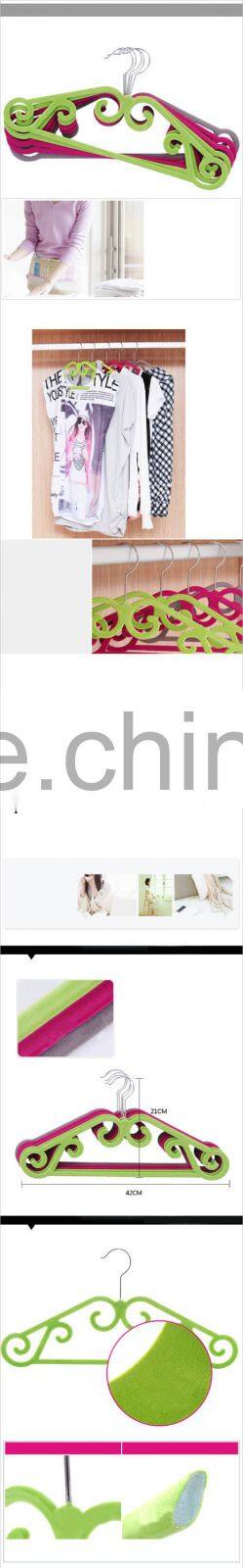 Non Slip Slim Clothes Hangers Velvet Flocking Closet Coat Organizer Housewarming