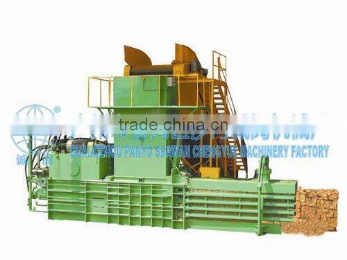 300Ton horizontal sawdust wood shavings press baler machine