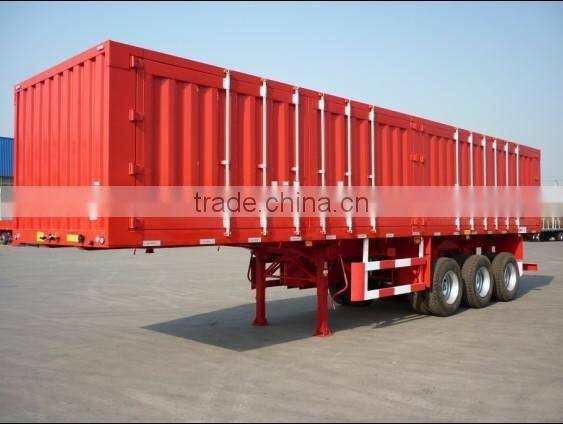 13 meters 3 Axles Box Container Semi Trailer