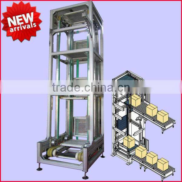 lift product from one stage to the up stage