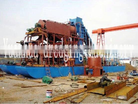 Gold dredging machine