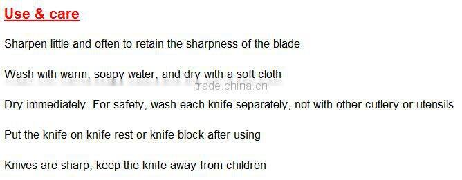 High quality!!stainless steel knife set,5 pcs stainless steel kitchen knife