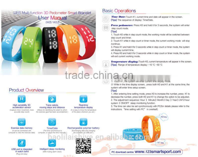 Wristband Pedometer, Wrist Pedometer, Pedometer