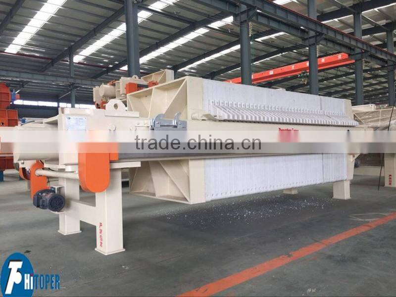 Auto recessed solid and liquid separation filter press