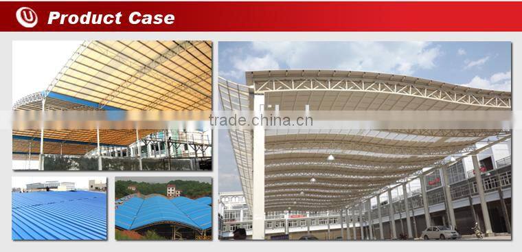 Good impact resistance heat resistant corrugated roofing sheet