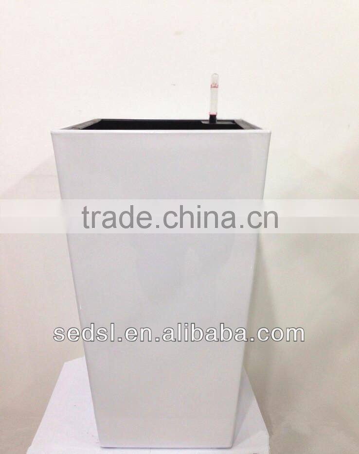 self-watering square wholesale glass flower pots