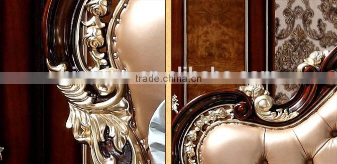 BISINI Brand New Bedroom Furniture, Royal and Luxury Bedroom Furniture Set, King Size Bed with Nightstand Set (BF01-ML014)