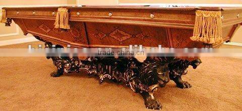 Classical Antique carving wooden pool table, snooker table,billiards,MOQ:1PCS(B68002)