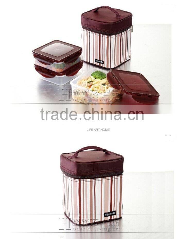 Waterproof 4.6L Travel Picnic Lunch Box Container Snack Tote Isothermic Cooler Handbag