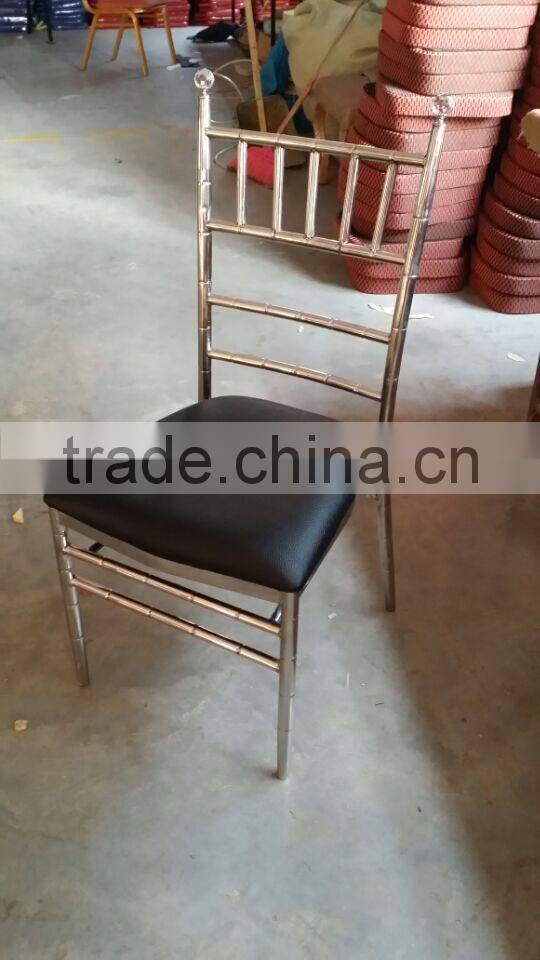 Modern stainless steel wedding throne chairs