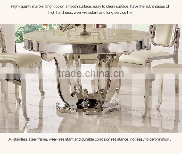 Modern Kitchen Set Round Dining Table for 6 TH374
