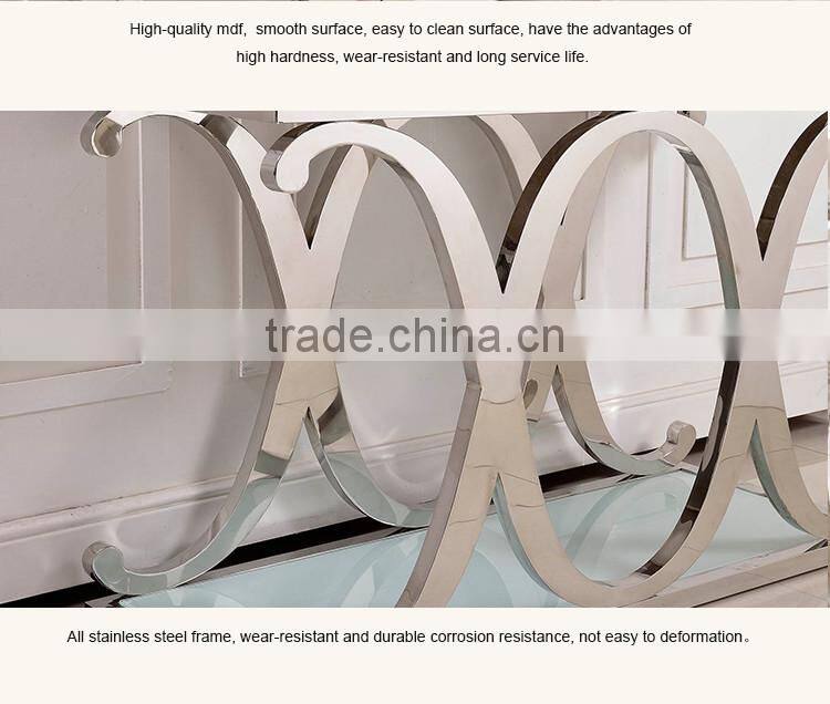 F359 Bedroom Furniture Modern walnut MDF sideboard