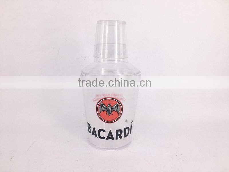 Foodgrade 10oz shot Plastic 300ml Cocktail Shaker