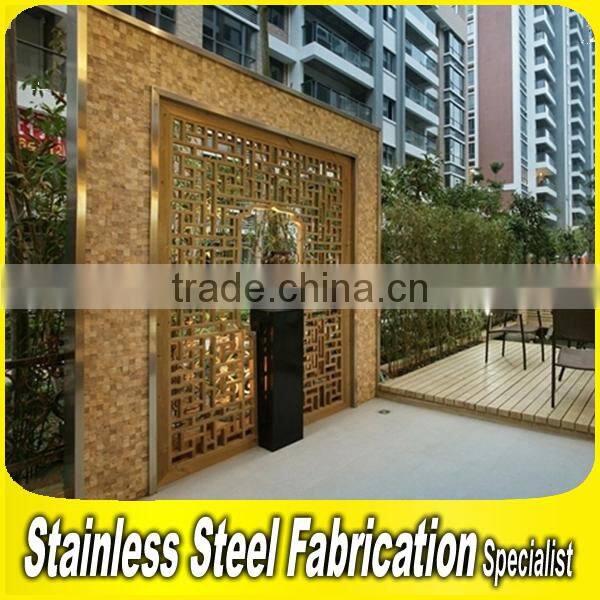 Custom-Made Stainless Steel Outdoor Exterior Wall Partition