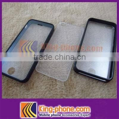 2016 Hot Sale ! Clear Hard PC & TPU Back Cover Case For iPhone 5,tpu pc case