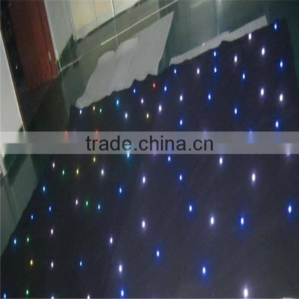 CE RoHS star sky stage flexible cloth rgb led star curtain
